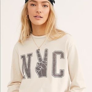 NYC Peace Long Sleeve Tee